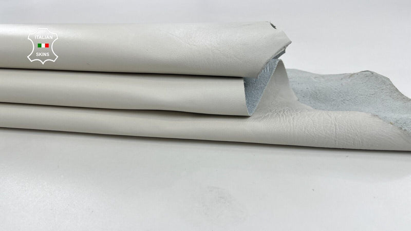 OFF WHITE Thick Italian Lambskin Sheep leather hides skins 8+sqf 1.2mm #C1416
