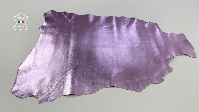METALLIC PASTEL PINK Italian Goatskin leather hides skins 3+sqf 0.7mm #C2894