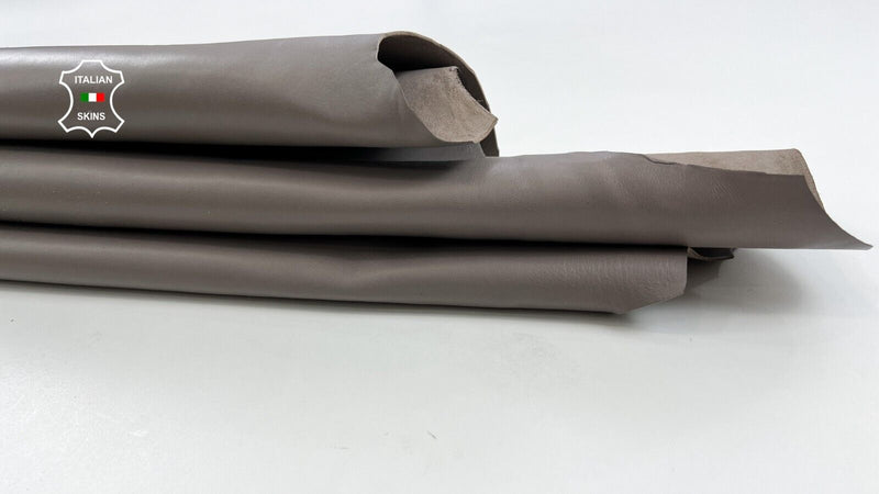 TAUPE GREY  Thick Smooth Italian Goatskin Goat leather hides 7sqf 1.4mm C1613