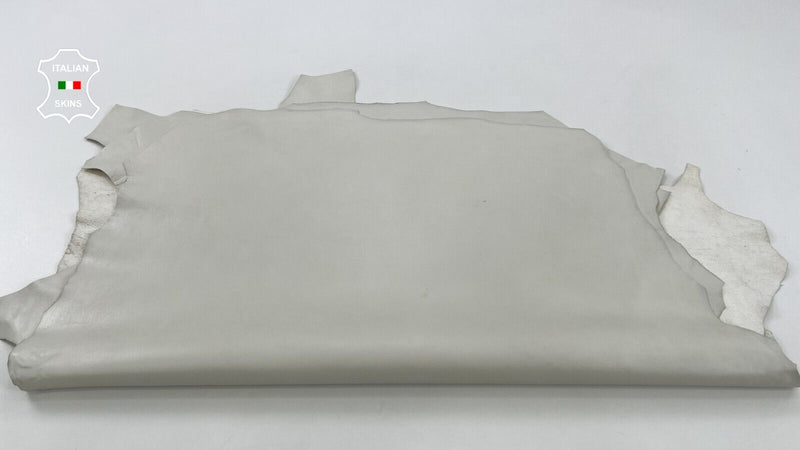 IVORY BONES LIGHT BEIGE Soft Italian Lambskin leather 3 skins 15sqf 0.9mm C664