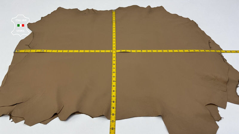 CAFFE LATTE Soft Italian Lambskin Lamb leather hides 2 skins 14sqf 0.7mm B9808