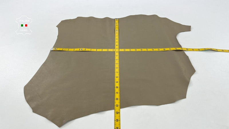 khaki beige Soft Italian Lambskin leather hide Bookbinding 4+sqf 1.0mm #C1452