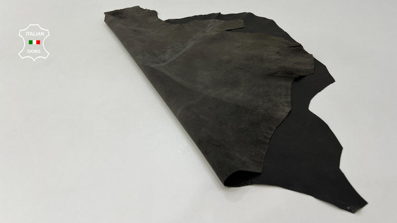 DARK BROWNRUSTIC  ANTIQUED Soft Italian Lambskin leather hides 5sqf 0.7mm C268