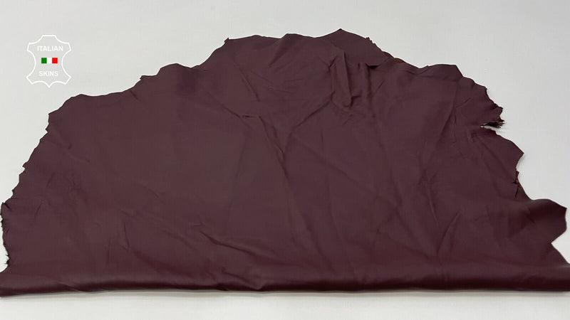 ROSEWOOD BROWN Soft Italian Lambskin leather hides 2 skins 14+sqf 0.8mm #B9942