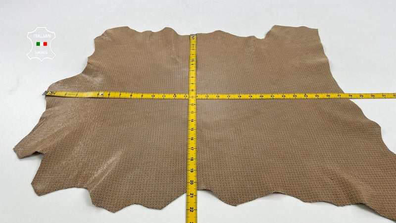 NUDE NUBUCK EYE ATTRACTION PRINT Soft Italian Goatskin leather 4+sqf 0.8mm C1162