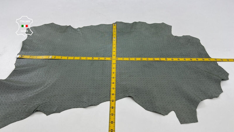 OFF WHITE EYE ATTRACTION PRINT ON KHAKI ARMY Goatskin leather 4+sqf 0.9mm #C1179