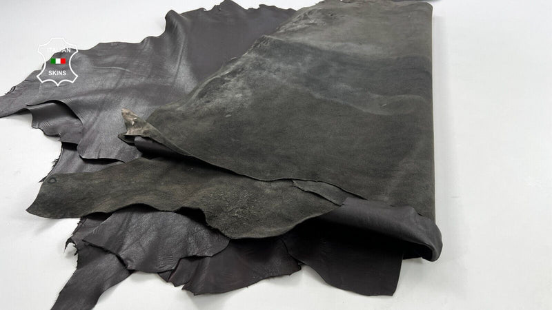DARK BROWN Soft Italian Lambskin Sheep leather hides 3 skins 20sqf 0.9mm #C1510