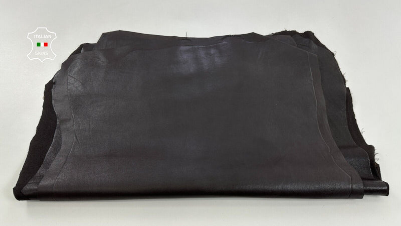 DARK BROWN Thin Soft STRETCH Backed Lambskin leather 3 skins 15sqf 0.6mm #C2935