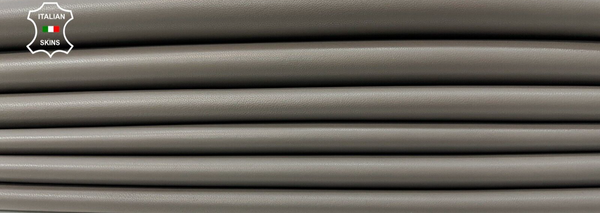 CONCRETE GREY Soft Italian Lambskin leather hides 2 skins 12+sqf 0.8mm #B9975
