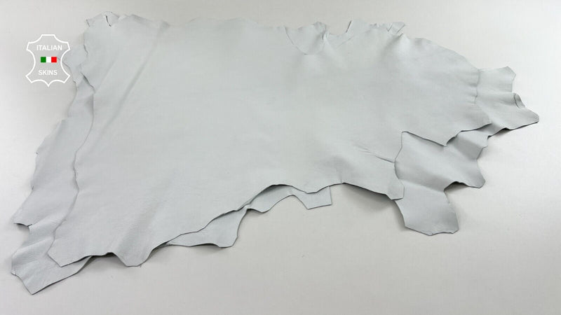 WHITE ROUGH Soft Italian Goatskin Goat leather hides 2 skins 10+sqf 1.0mm #C523