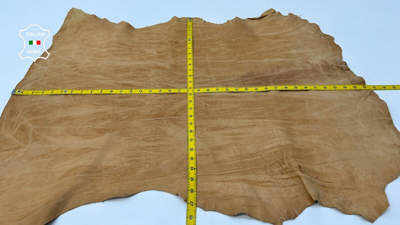 SAND TAN VINTAGE LOOK Soft Italian Lambskin Lamb leather hides 7sqf 1.0mm B10000