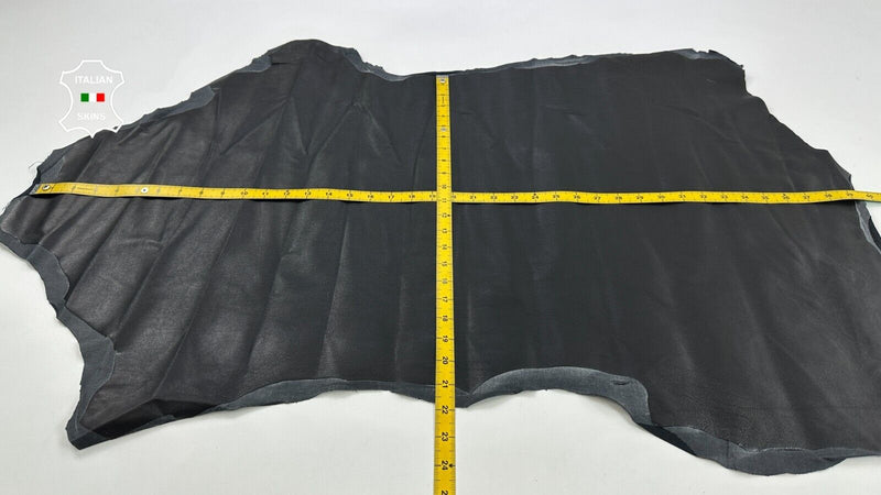 BLACK Soft Italian STRETCH Backed Lambskin leather hides skins 6sqf 0.7mm #C2478