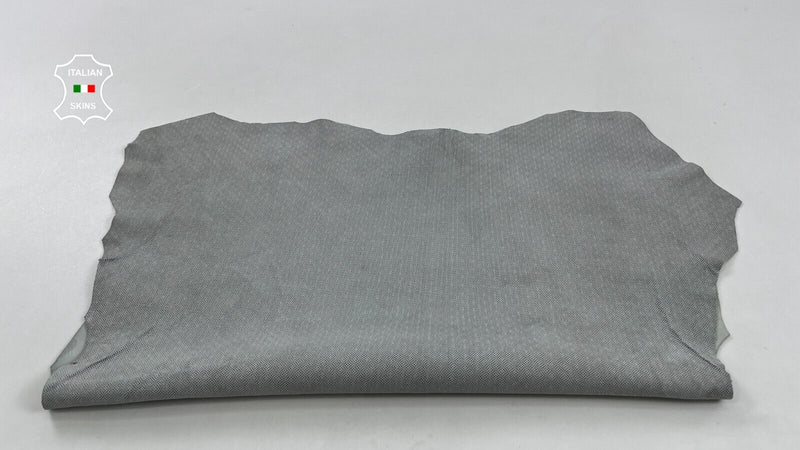 GREY NUBUCK EYE ATTRACTION PRINT Goatskin Goat leather hides 3+sqf 1.0mm #C1091