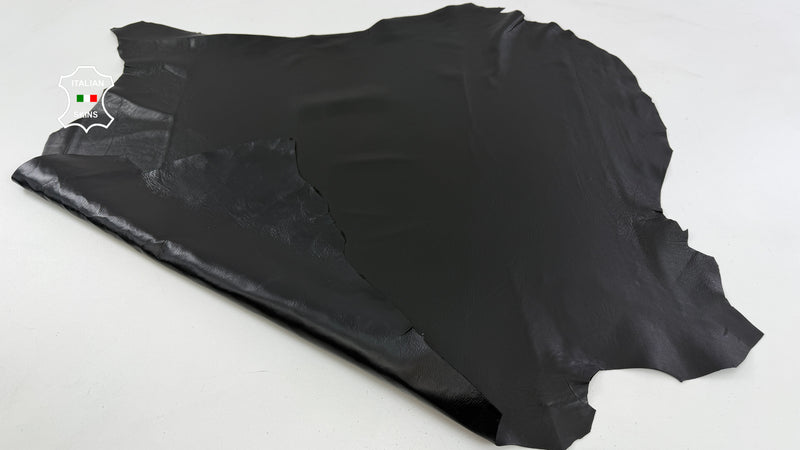 Double Face Black Italian soft lambskin leather skins