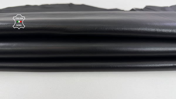 Double Face Black Italian soft lambskin leather skins