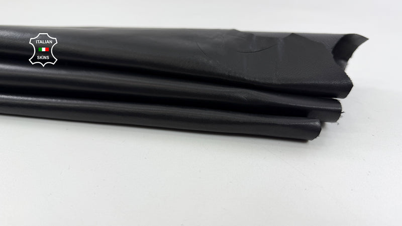 Double Face Black Italian soft lambskin leather skins