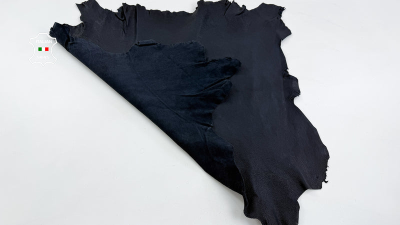 DARK BLUE vegetable tanned Italian Goatskin leather skins