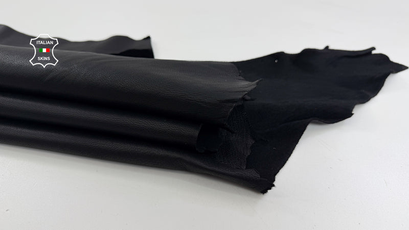 Genuine Italian Goatskin leather skins Black waterproof & fire resistant