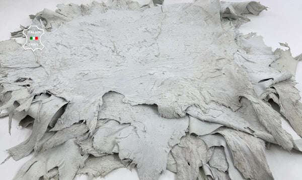 VERY RAW LOOK UNDYED Off white Italian lambskin lamb sheep wholesale leather skins