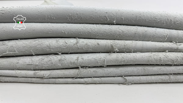 VERY RAW LOOK UNDYED Off white Italian lambskin lamb sheep wholesale leather skins