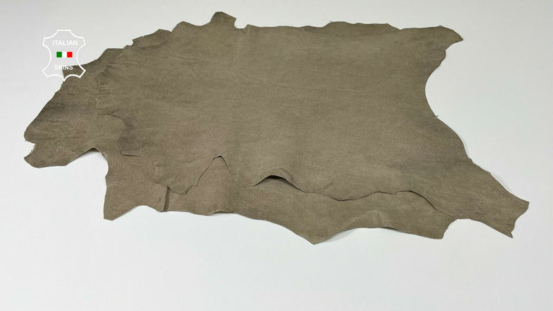 WALNUT BEIGE PRINTED Vintage look Goatskin pack 2 skins total 8+sqf 0.8mm #B89