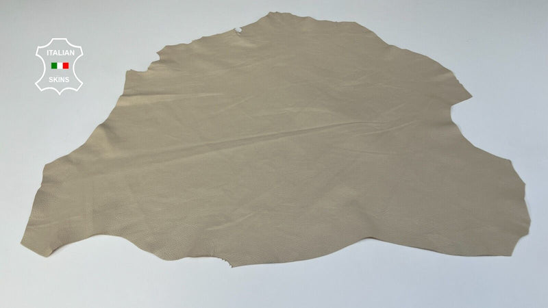 BEIGE PEBBLE GRAINY Soft Italian Lambskin leather Bookbinding 6sqf 0.7mm #B4858