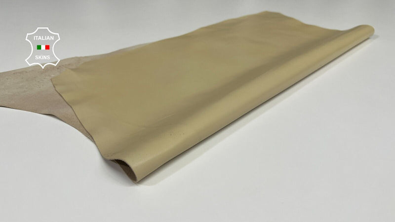BEIGE CREAM Soft Italian Lambskin leather hides Bookbinding 4sqf 1.0mm #B4530