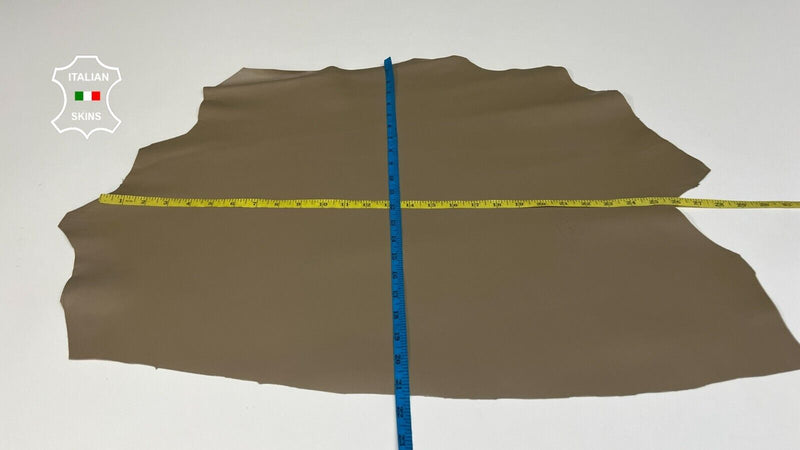 MACCHIATO BROWN Thick Italian Metis Lambskin Sheep leather hide 4sqf 1.2mm B5287