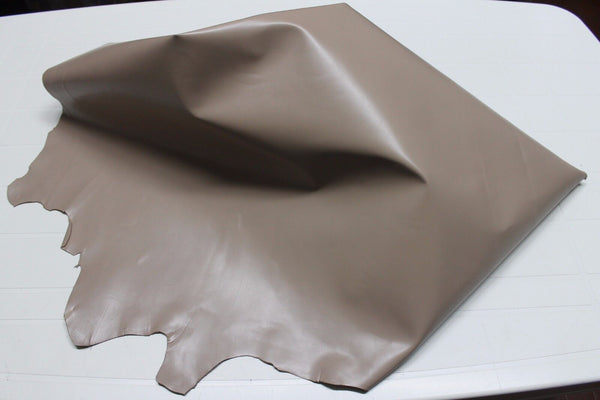 Italian strong CALF leather hide hides skin skins TAUPE BEIGE  #9898 8+sqf