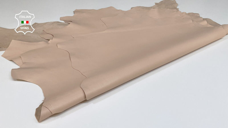 NUDE PINK BEIGE Italian Metis Lambskin Leather hides 2 skins 20sqf 0.8mm #B3063