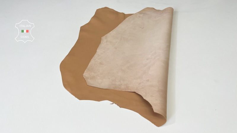 DEEP NUDE Soft Italian Lambskin Sheep leather hide bookbinding 4+sqf 0.8mm B7359