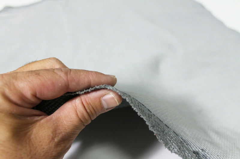 STRETCH GREY TEXTURED soft Italian Lambskin Leather skin hide 4+sqf 0.6mm #A5277