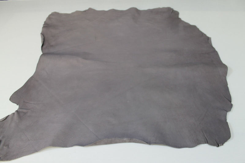 UNDYED crust Gray chrome dye Italian Goatskin leather skin 5sqf 1.0mm #A6002