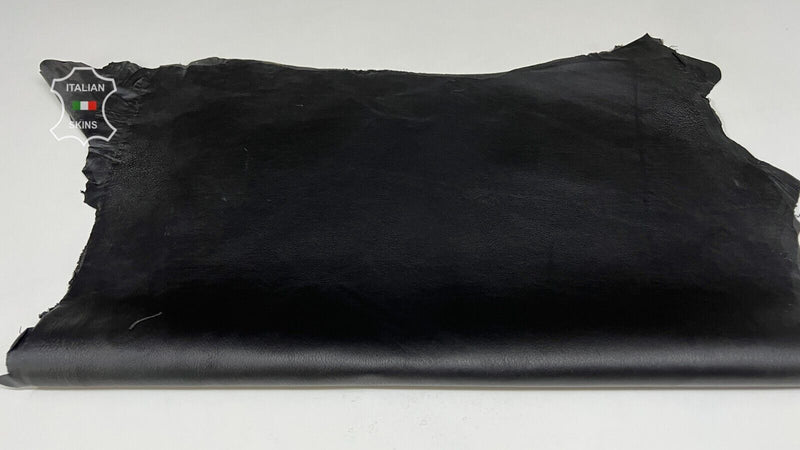 BLACK Soft Italian Stretch Lambskin leather hides 2 skins 7sqf 0.9mm #B7432