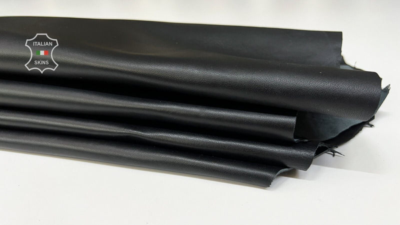 BLACK Thick Italian Lambskin Lamb leather Bookbinding 2 skins 15sqf 1.1mm #B7067