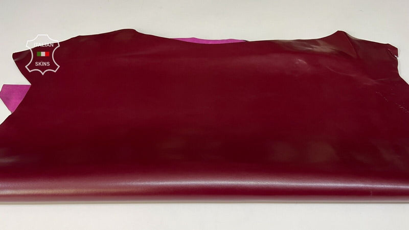 BORDEAUX WINE Thick Italian Calfskin Cow leather hides skins 8+sqf 1.5mm #B7477