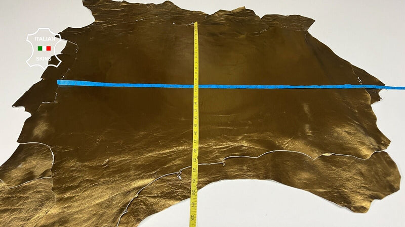 METALLIC BRONZE Soft Italian Lambskin leather hides 3 skins 15sqf 0.8mm #B6125