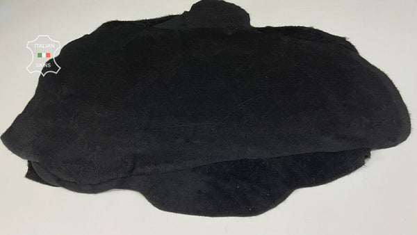 NATURAL BLACK BACKED Thick Soft Italian Lamb leather 3 skins 24sqf 1.4mm #B7407