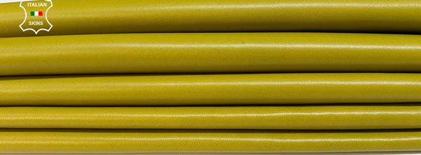 MUSTARD Soft Italian Lamb Sheep leather Bookbinding 2 skins 10sqf 0.9mm #B8557