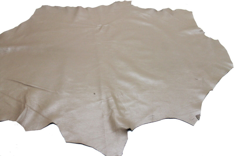 Italian Goatskin leather hide hides skin skins SMOOTH CAFE LATTE 7sqf  #A359