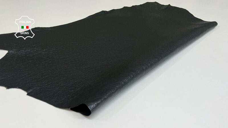 DOUBLE FACE PETROL GRAY CRINKLED Goatskin Goat leather hides 5+sqf 0.9mm #B4825