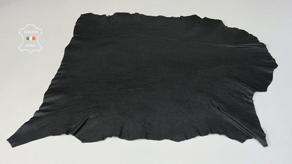 WASHED BLACK ROUGH Soft Italian Lambskin leather Bookbinding 5+sqf 1.0mm #B8290