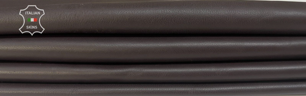CHOCOLATE BROWN Soft Italian Lambskin leather hides Bookbinding 5sqf 0.9mm B7785