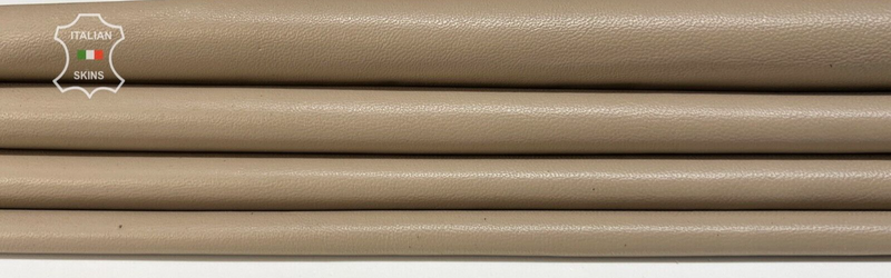 KHAKI BEIGE Soft Italian Lambskin leather hides Bookbinding 5+sqf 0.7mm #B8235