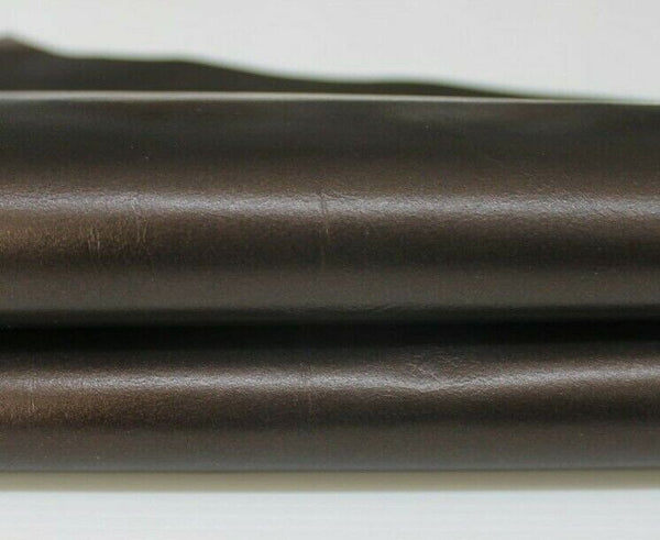 METALLIC OLD BRONZE strong Goatskin Goat leather skin hide 4sqf 0.8mm #A5958