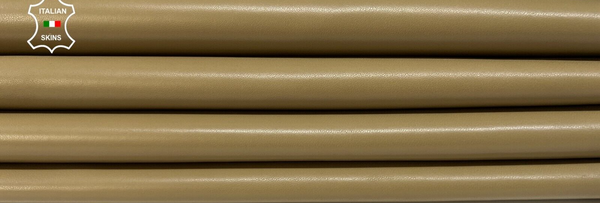 KHAKI BROWN WALNUT Soft Italian Metis Lambskin leather 2 skins 14sqf 0.8mm B8310