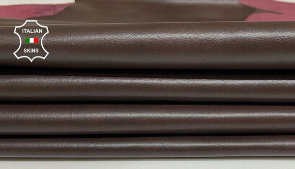 Mahogany brown distressed Lambskin lamb leather 2 skins total14sqf 0.7mm #A8895