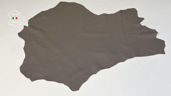 CONCRETE GREY Soft Italian Lambskin leather hides Bookbinding 4sqf 0.7mm #B9671