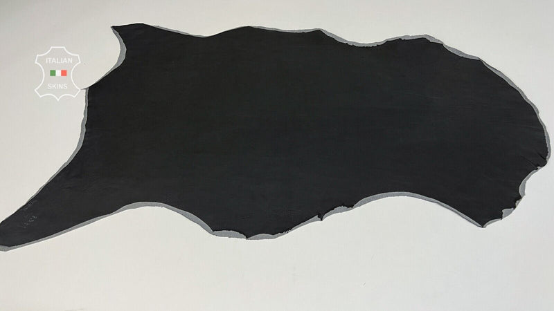 WASHED BLACK Thick Soft Italian Stretch Lambskin leather hides 6sqf 1.3mm B7137