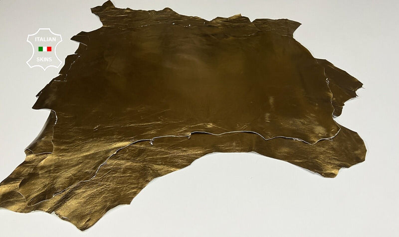 METALLIC BRONZE Soft Italian Lambskin leather hides 3 skins 15sqf 0.8mm #B6125